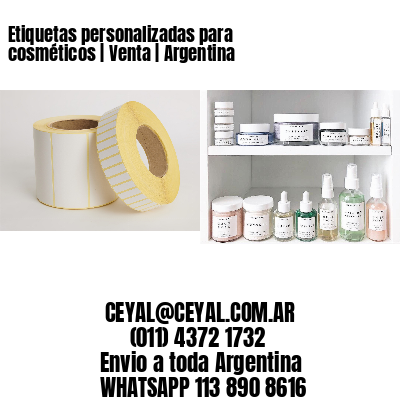 Etiquetas personalizadas para cosméticos | Venta | Argentina