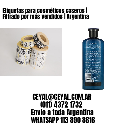 Etiquetas para cosméticos caseros | Filtrado por más vendidos | Argentina
