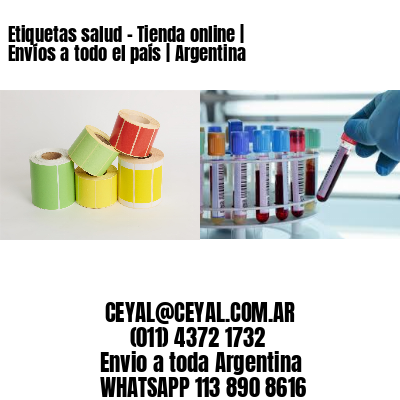 Etiquetas salud - Tienda online | Envíos a todo el país | Argentina