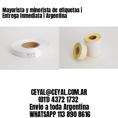 Mayorista y minorista de etiquetas | Entrega inmediata | Argentina