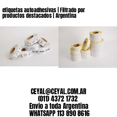 etiquetas autoadhesivas | Filtrado por productos destacados | Argentina