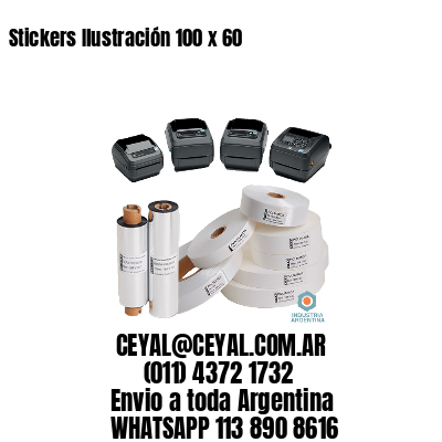 Stickers Ilustración 100 x 60