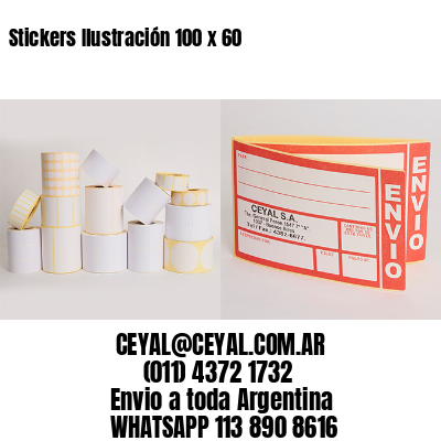 Stickers Ilustración 100 x 60 