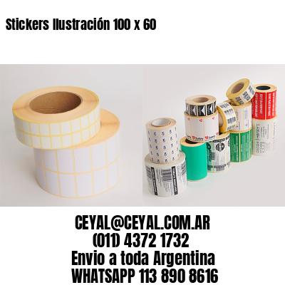 Stickers Ilustración 100 x 60 