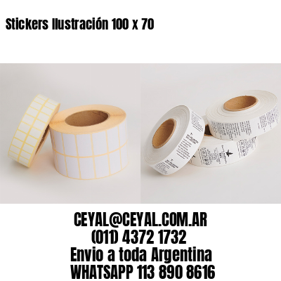 Stickers Ilustración 100 x 70