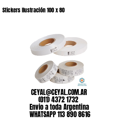 Stickers Ilustración 100 x 80