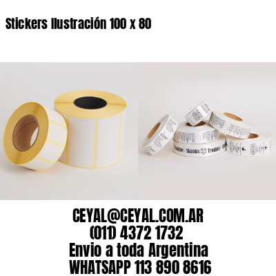 Stickers Ilustración 100 x 80 