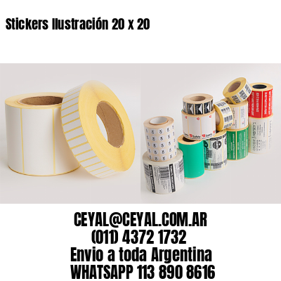 Stickers Ilustración 20 x 20
