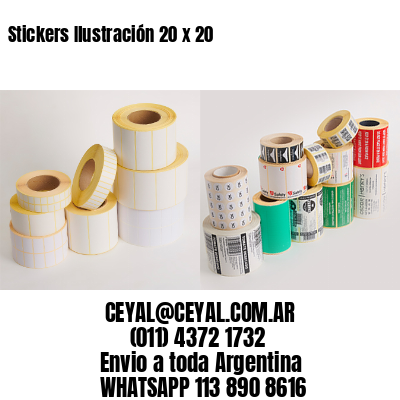 Stickers Ilustración 20 x 20
