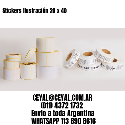 Stickers Ilustración 20 x 40