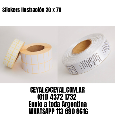 Stickers Ilustración 20 x 70