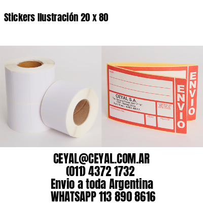 Stickers Ilustración 20 x 80