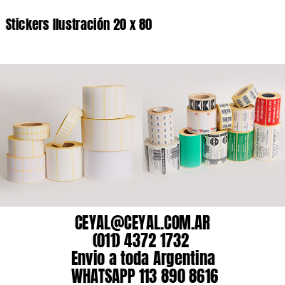 Stickers Ilustración 20 x 80 