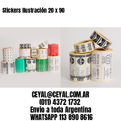 Stickers Ilustración 20 x 90 