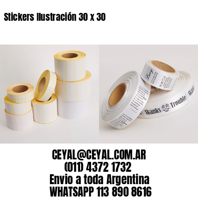 Stickers Ilustración 30 x 30