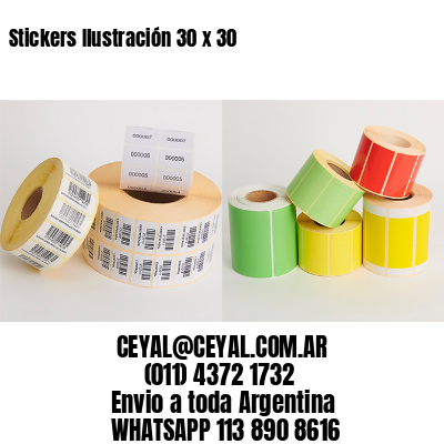 Stickers Ilustración 30 x 30