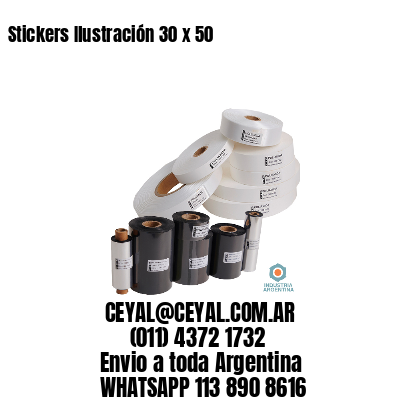 Stickers Ilustración 30 x 50