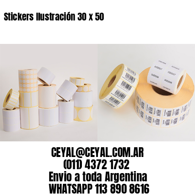 Stickers Ilustración 30 x 50