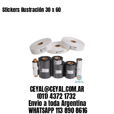Stickers Ilustración 30 x 60