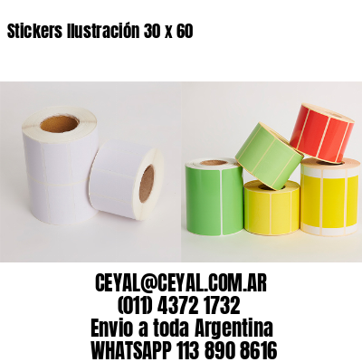 Stickers Ilustración 30 x 60 