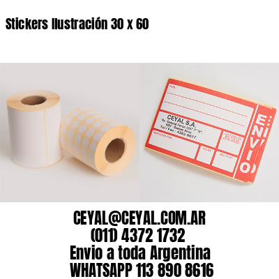 Stickers Ilustración 30 x 60