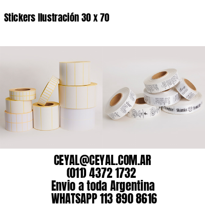 Stickers Ilustración 30 x 70