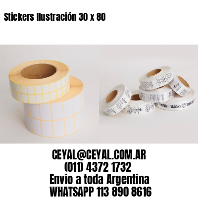 Stickers Ilustración 30 x 80
