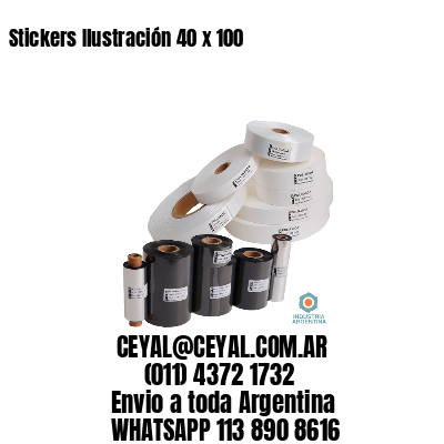 Stickers Ilustración 40 x 100