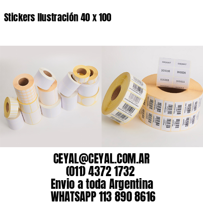 Stickers Ilustración 40 x 100