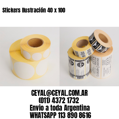 Stickers Ilustración 40 x 100