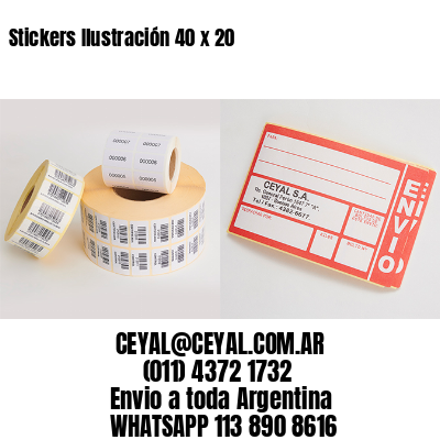 Stickers Ilustración 40 x 20