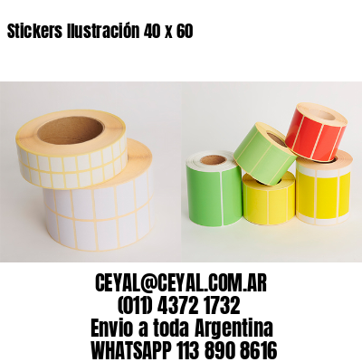 Stickers Ilustración 40 x 60