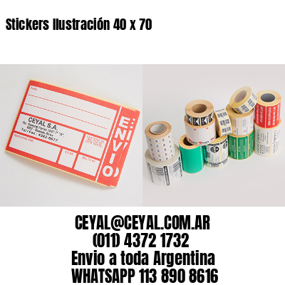 Stickers Ilustración 40 x 70