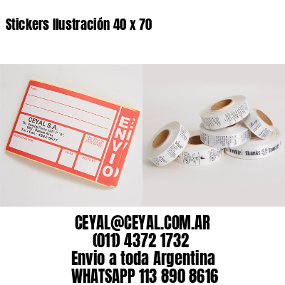 Stickers Ilustración 40 x 70