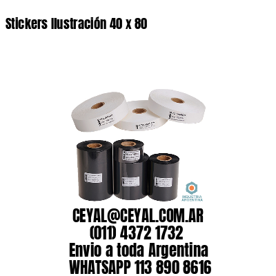 Stickers Ilustración 40 x 80