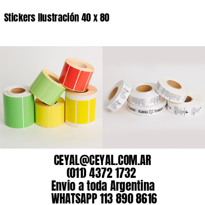 Stickers Ilustración 40 x 80