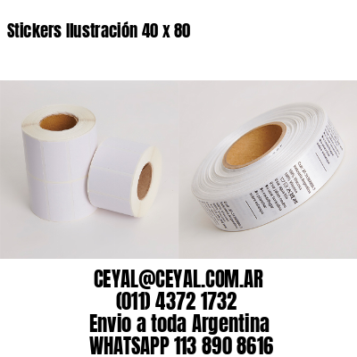Stickers Ilustración 40 x 80