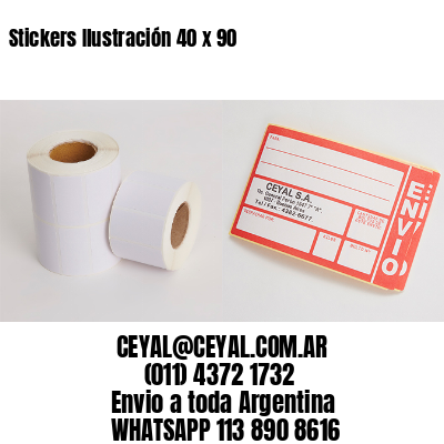 Stickers Ilustración 40 x 90 