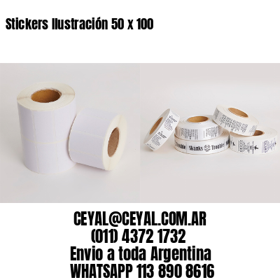 Stickers Ilustración 50 x 100