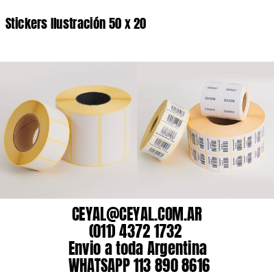 Stickers Ilustración 50 x 20