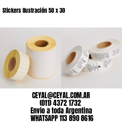 Stickers Ilustración 50 x 30