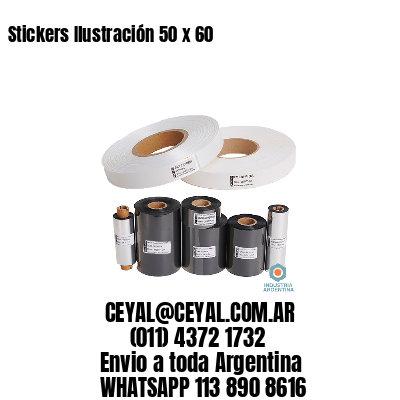 Stickers Ilustración 50 x 60