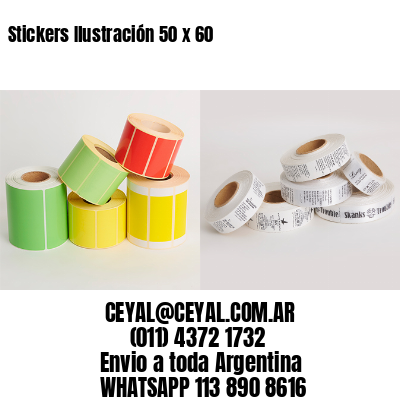 Stickers Ilustración 50 x 60