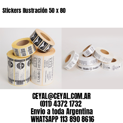 Stickers Ilustración 50 x 80