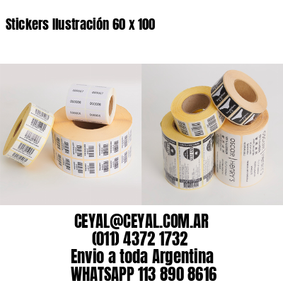 Stickers Ilustración 60 x 100