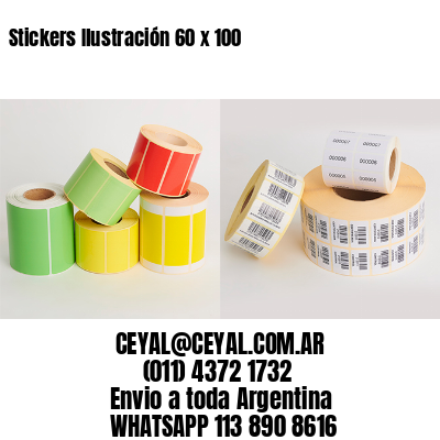 Stickers Ilustración 60 x 100 