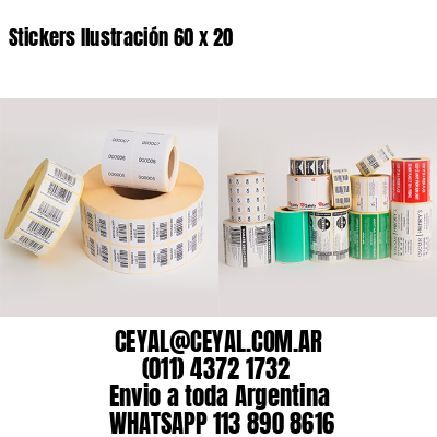 Stickers Ilustración 60 x 20
