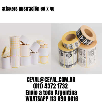 Stickers Ilustración 60 x 40
