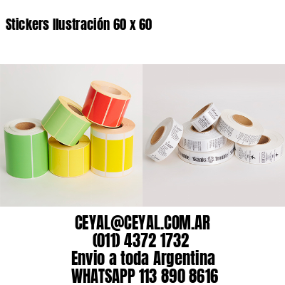 Stickers Ilustración 60 x 60