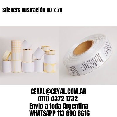 Stickers Ilustración 60 x 70
